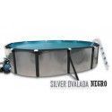 Silver Ovalada 550x366x120 negro